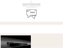 Tablet Screenshot of daintycrew.com